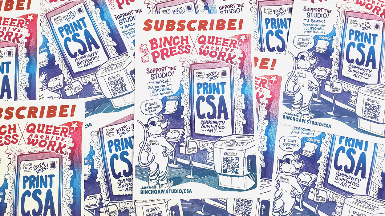 Binch Press Print CSA 2024-2025 Poster