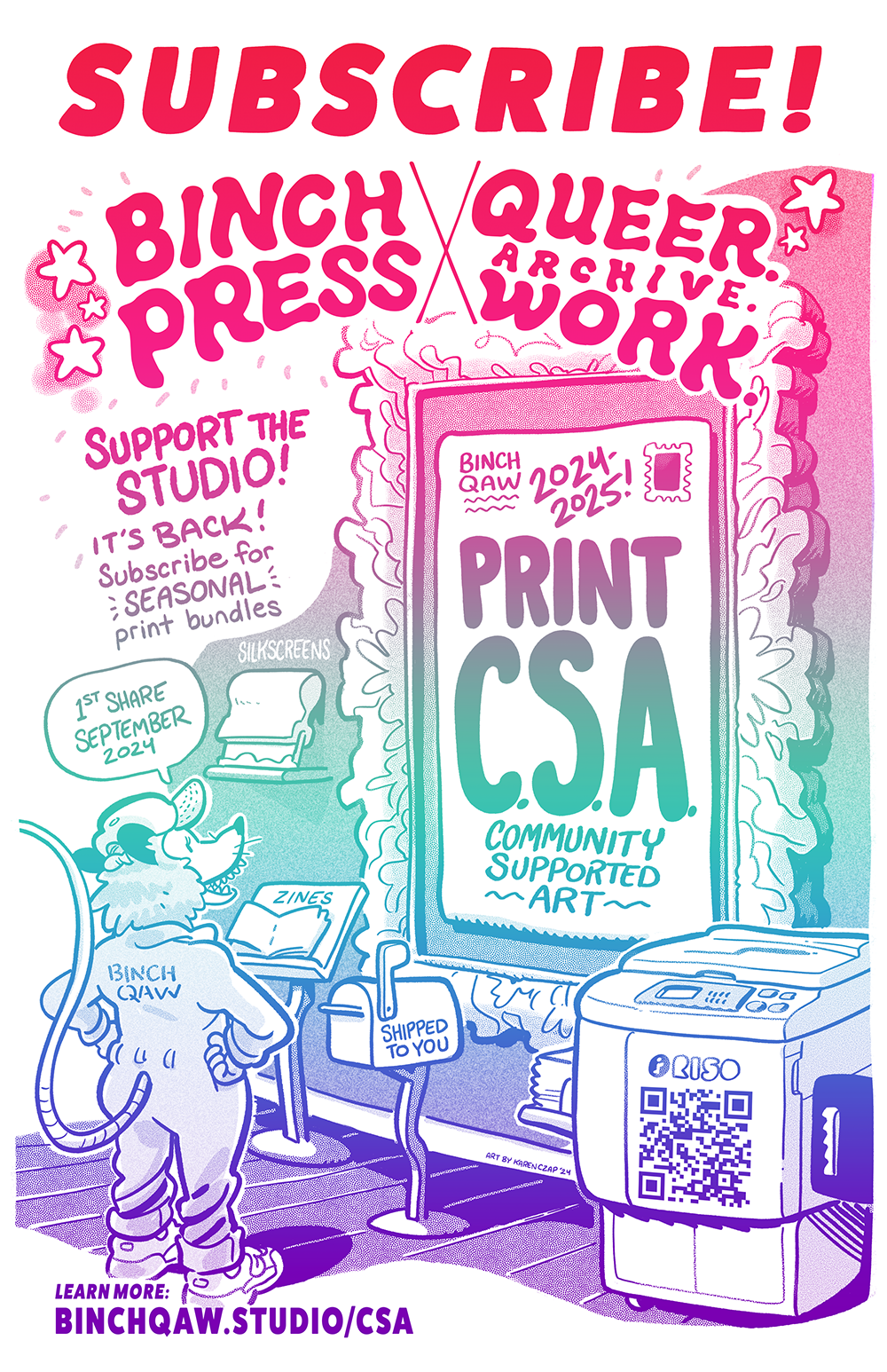 Binch Press Print CSA poster