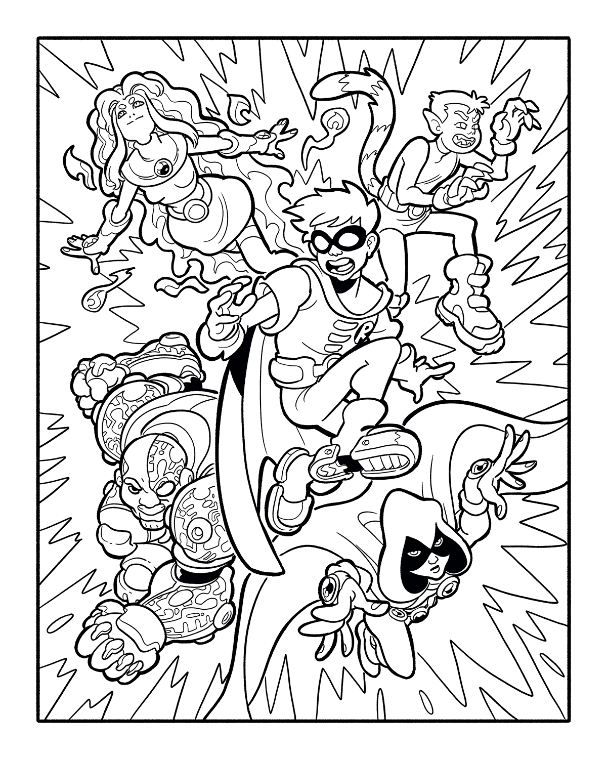 Super Hero Coloring Book