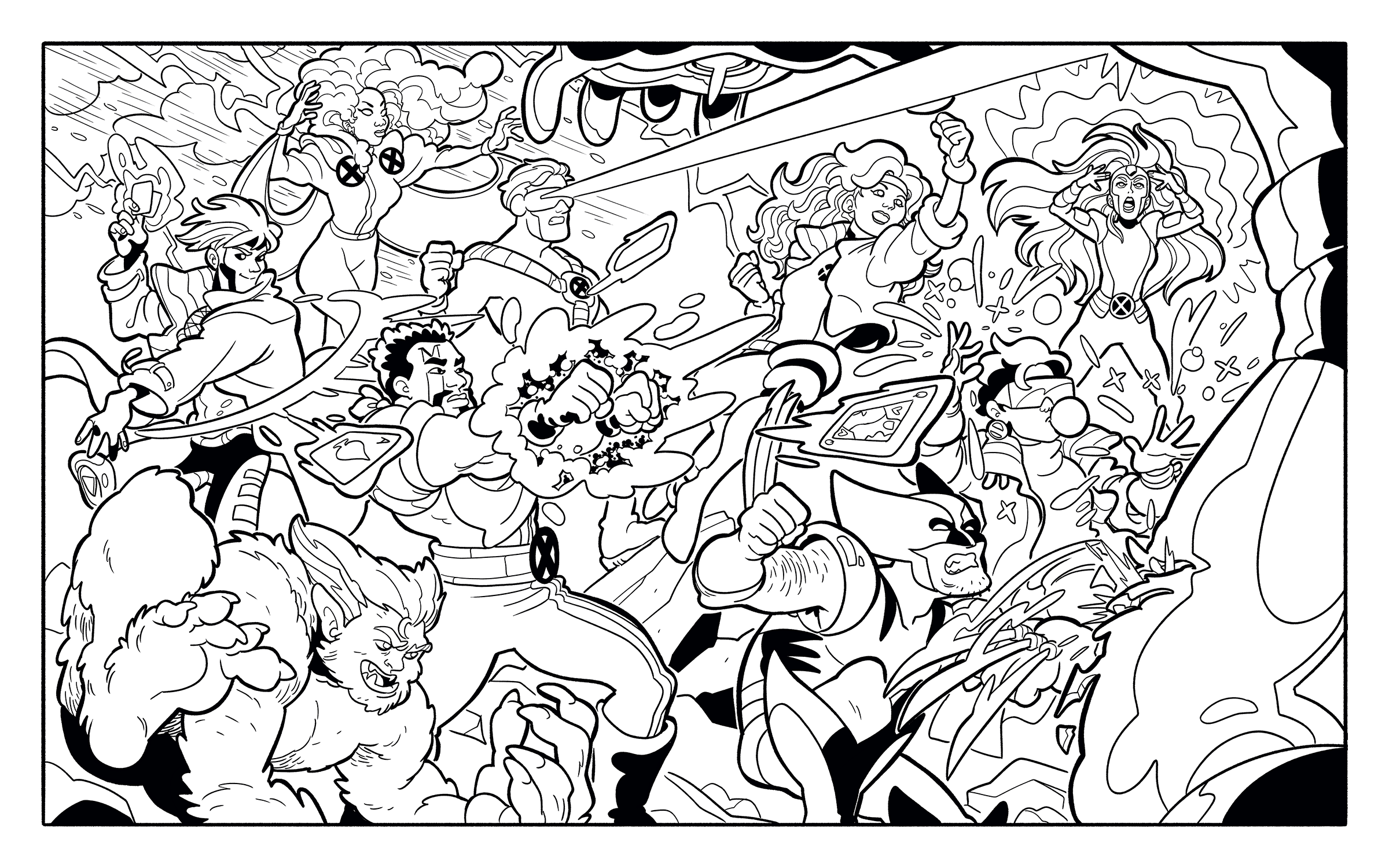 Super Hero Coloring Book