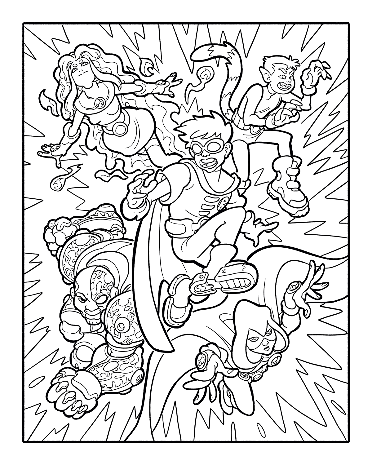 Super Hero Coloring Book