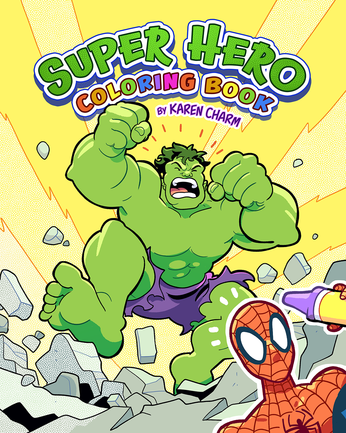 Super Hero Coloring Book