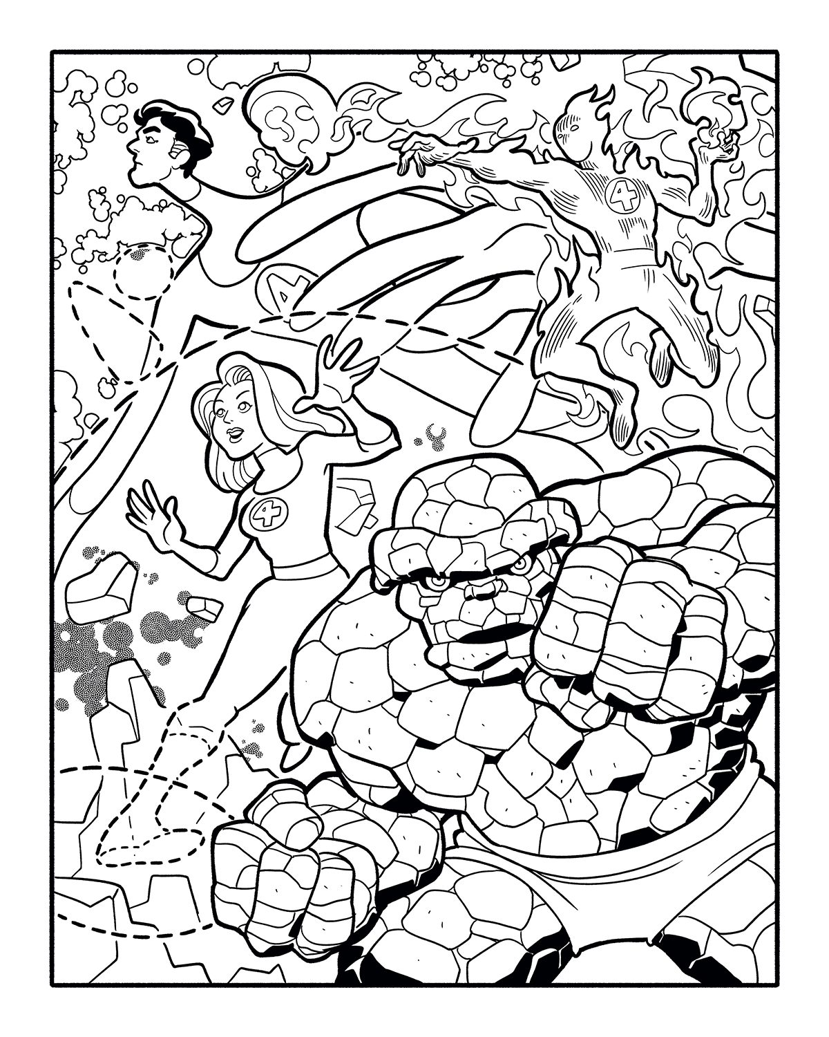 Super Hero Coloring Book