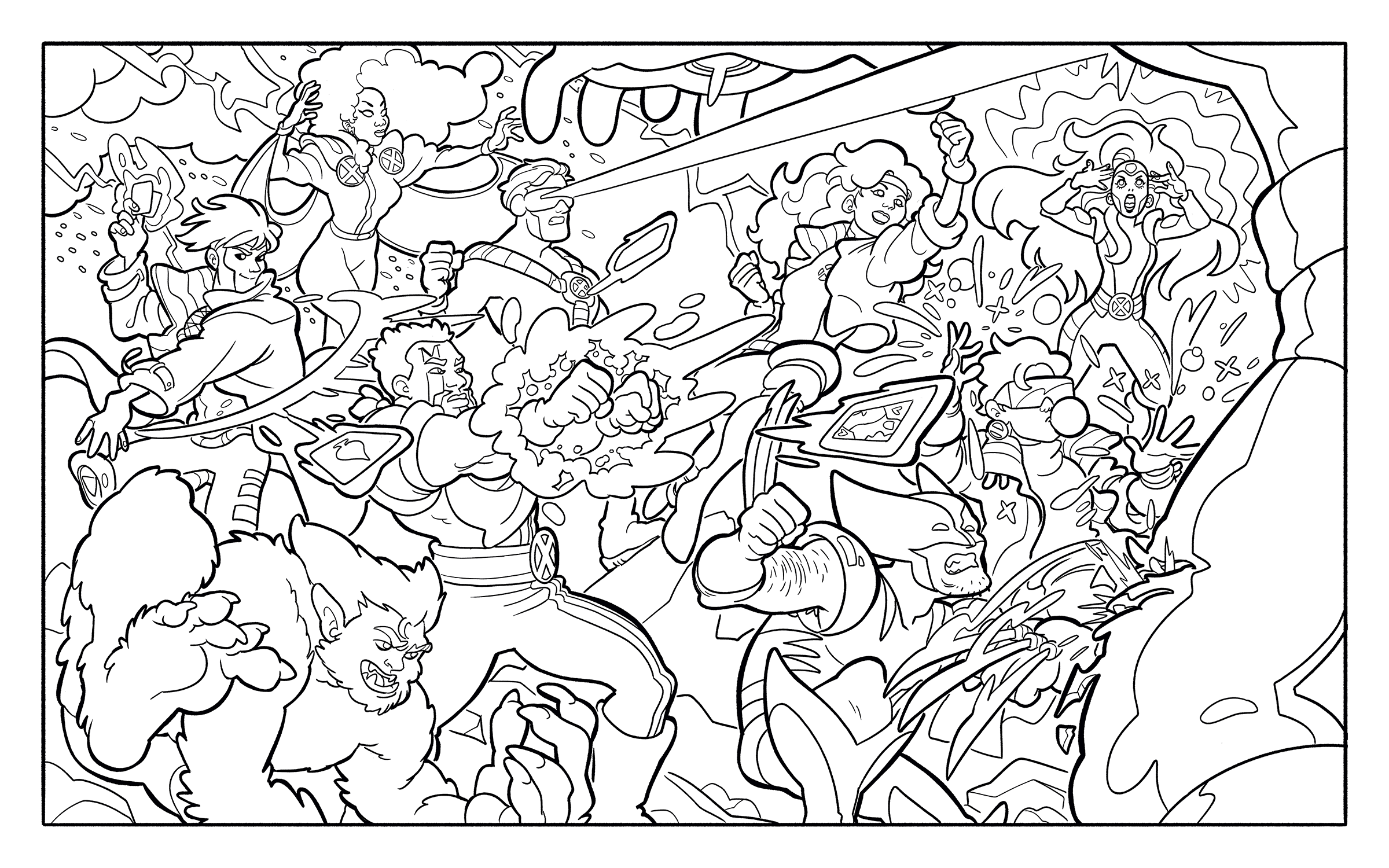 Super Hero Coloring Book
