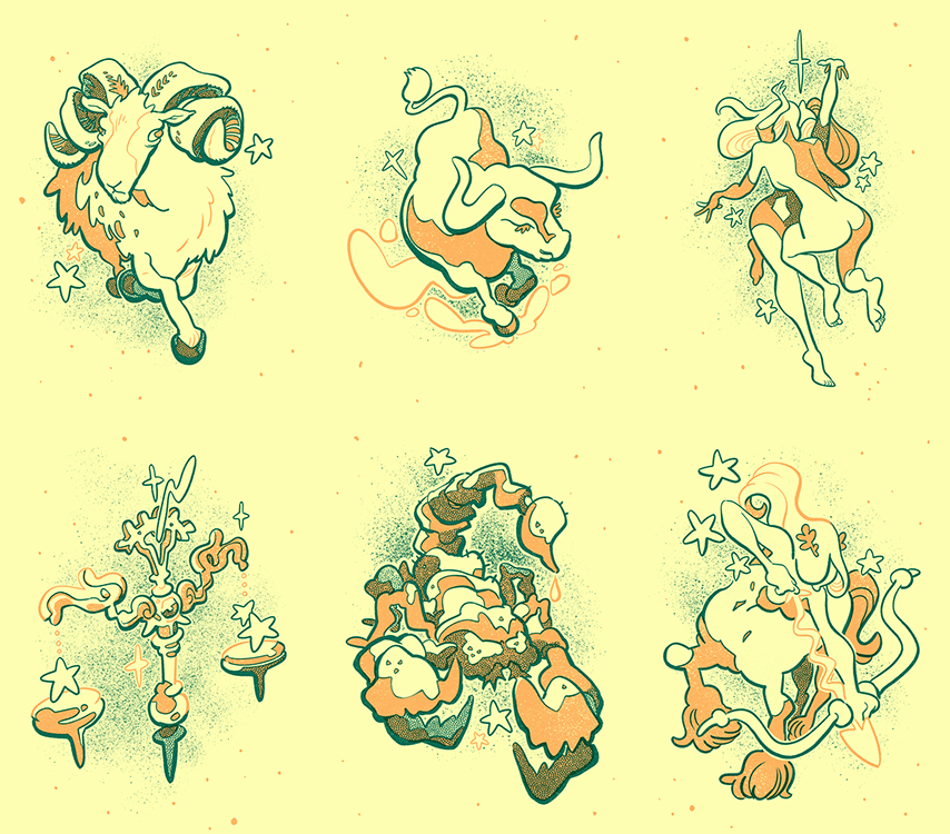 Zodiac Star Ring Zine