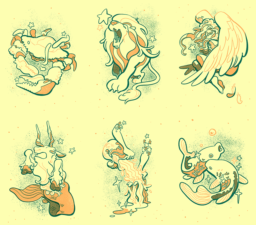 Zodiac Star Ring Zine
